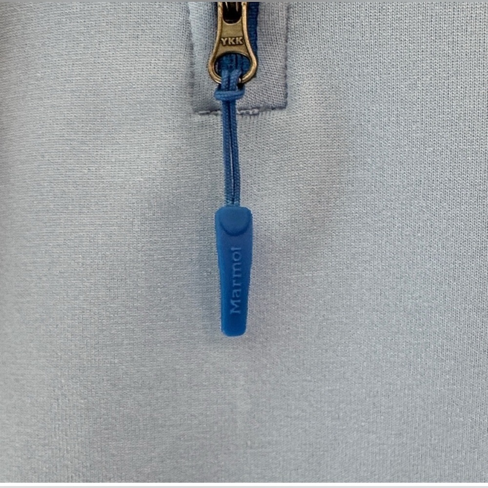 Marmot Blue Fleece Pullover sz M EUC - Picture 5 of 8